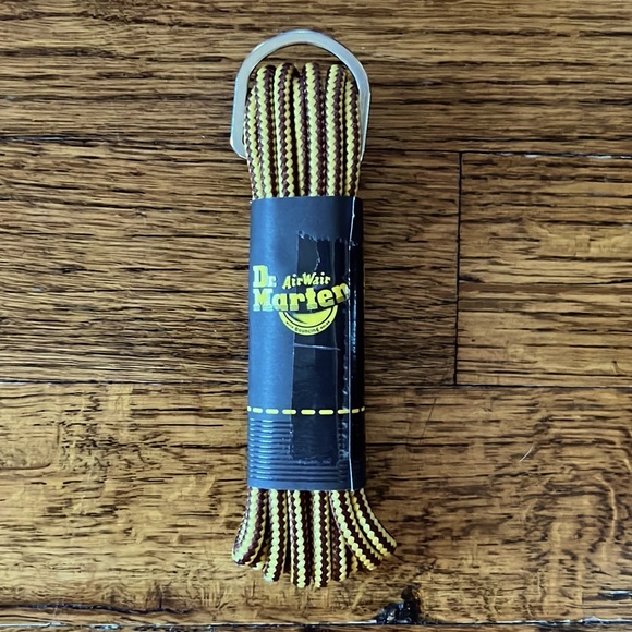 Doc Marten’s Yellow and Brown Combat Boot Laces New with Tags - Picture 1 of 1